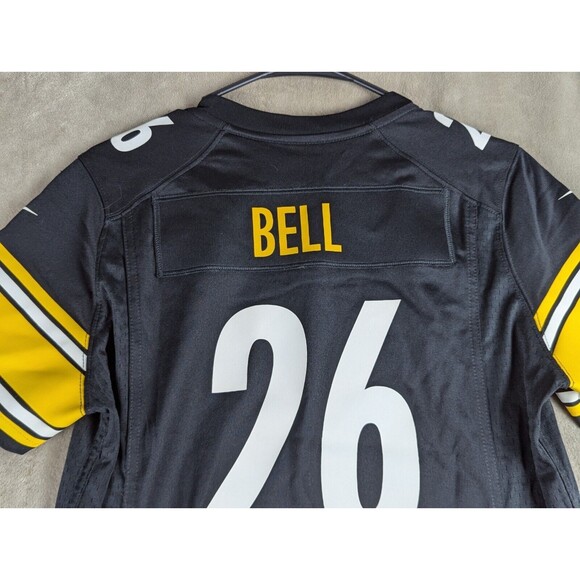 Pittsburgh Steelers NFL Black #26 LeVon Bell jersey  SZ Youth Medium - Picture 7 of 11
